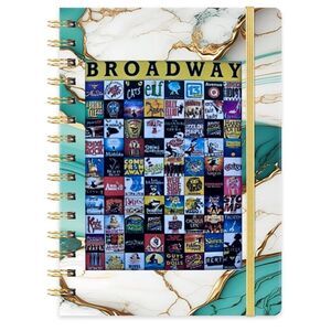 NWT. 🎶 Broadway Journal/Notebook. Gift for Her/Him. Back to school gift.